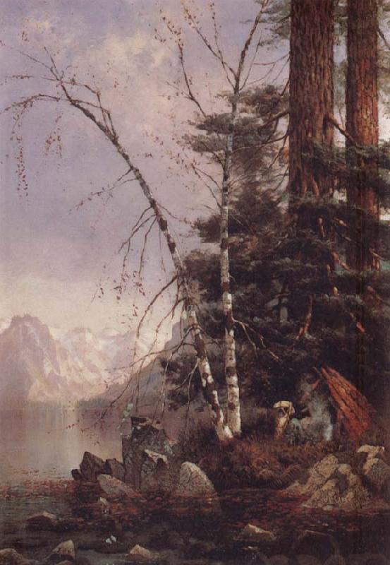 Edwin Deakin Fallen Leaf Lake oil painting image